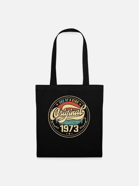Original 1973 Jahrgang - 1973 Geburtstagsgeschenk - Stoffbeutel - Schwarz