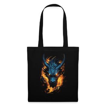 Dragon, Fire, Mystical, Dragon - Tote Bag - black - Front