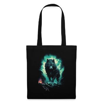 Werwolf Wolf Mythologie Rollenspiele Tier - Stoffbeutel - Schwarz - Vorne