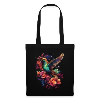 Hummingbird, Flower, Bird Lover, Animal - Tote Bag - black - Front