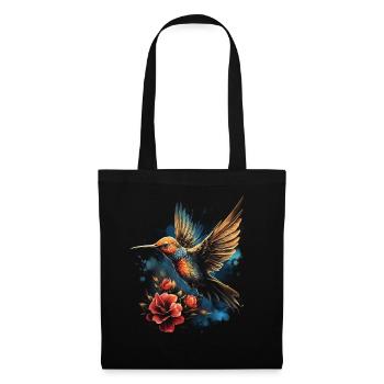 Hummingbird, Flower, Bird Lover, Animal - Tote Bag - black - Front