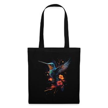 Hummingbird, Flower, Bird Lover, Animal - Tote Bag - black - Front