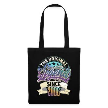 18ème anniversaire 2006 millésime millésime - Sac en tissu - noir - Devant