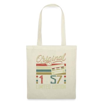Jahrgang 1957 Retro Geburtstagsgeschenk 1957 - Stoffbeutel - Natur - Vorne