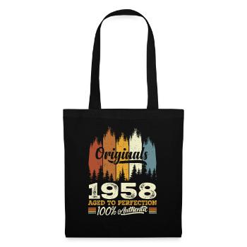 1958 Vintage Original 1958 Birthday Gift - Tote Bag - black - Front