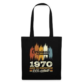 1970 Vintage Cadeau D'anniversaire 1970 Original - Sac en tissu - noir - Devant