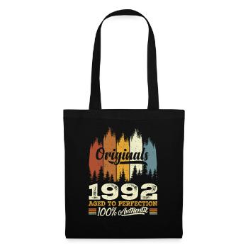 1992 Vintage Original 1992 Birthday Gift - Tote Bag - black - Front