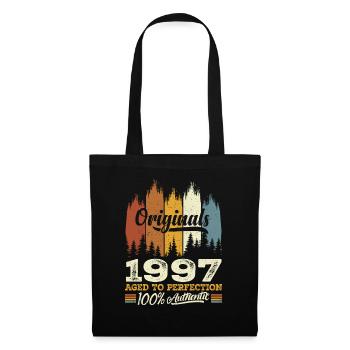 1997 Vintage Cadeau D'anniversaire 1997 Original - Sac en tissu - noir - Devant