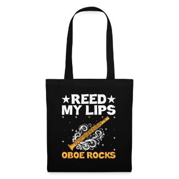 Oboe Player Oboe Basoonist Marching Band Instrumen - Tote Bag - black - Front