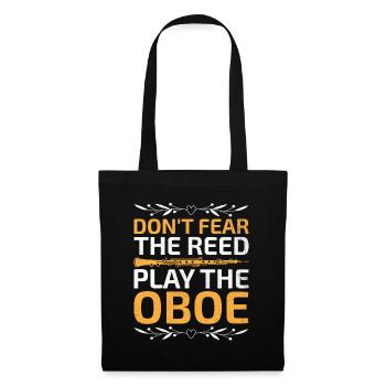 Oboe Player Oboe Basoonist Marching Band Instrumen - Tote Bag - black - Front