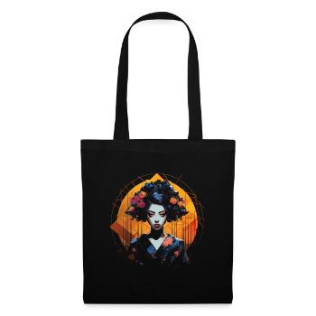 Geisha Manga Japan Samurai Art - Tote Bag - black - Front