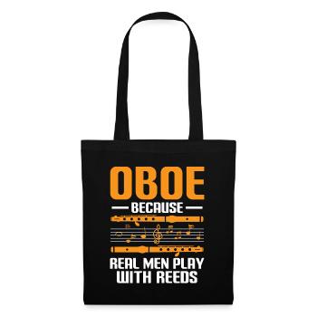 Oboe Player Oboe Basoonist Marching Band Instrumen - Tote Bag - black - Front