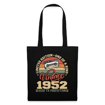 Vintage 1952 Cadeau D'anniversaire Retro 1952 - Sac en tissu - noir - Devant
