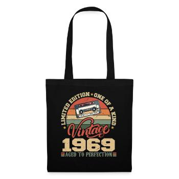 Vintage 1969 Cadeau D'anniversaire Retro 1969 - Sac en tissu - noir - Devant