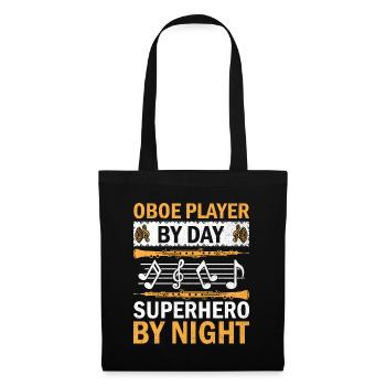Oboe Player Oboe Basoonist Marching Band Instrumen - Tote Bag - black - Front