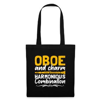 Oboe Player Oboe Basoonist Marching Band Instrumen - Tote Bag - black - Front