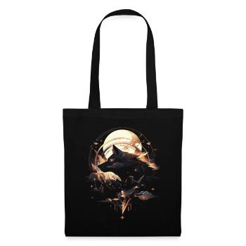 Wolf Digital Artwork Animal - Tote Bag - black - Front