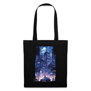 Cyberpunk Manga Kyoto Glitch - Sac en tissu - noir - Devant