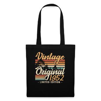 Anniversaire Millésime Fabriqué en 1952 Retro 1952 - Sac en tissu - noir - Devant
