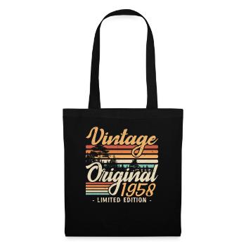 Vintage Anniversary Made in 1958 Retro 1958 - Tote Bag - black - Front