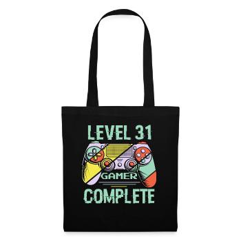 Level 31 Complete 31 Years Old Gamer Level 31 Complete - Tote Bag - black - Front