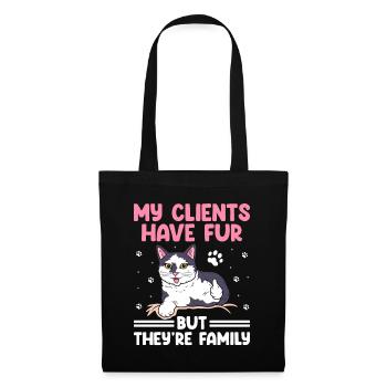 Pet Sitter Pet Sitting Chien et Cat Sitters Chien Wal - Sac en tissu - noir - Devant