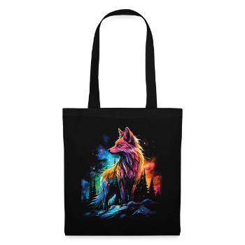 Fox Foxes Fantasy Illustration - Tote Bag - black - Front