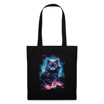 Artwork Cat Kitten Fantasy Fairy Tale - Tote Bag - black - Front
