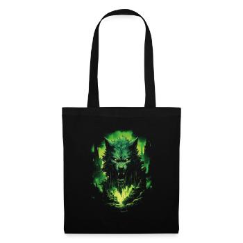 Fantasy Loup Loup-Garou Horreur Épée Surnaturel - Sac en tissu - noir - Devant