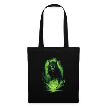 Fantasy Loup Loup-Garou Horreur Épée Surnaturel - Sac en tissu - noir - Devant