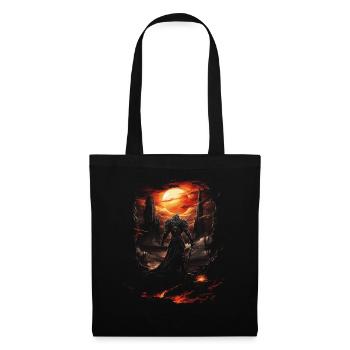 Fantasy Chevalier Château Magie Conte de Fées Mythique Gothique - Sac en tissu - noir - Devant