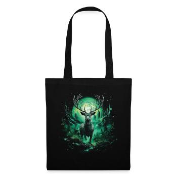 Fantasy cerf château magique elfique désert Fable - Sac en tissu - noir - Devant