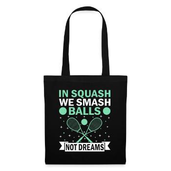 Squashspieler Squash-Tennisspieler Raquetball-Spor - Stoffbeutel - Schwarz - Vorne