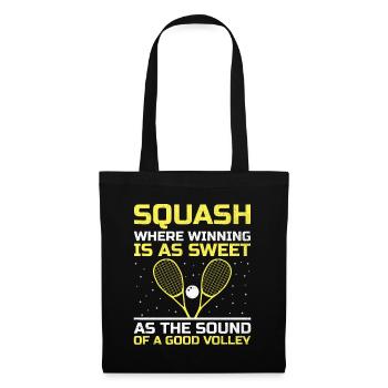 Squash Player Squash Tennis Player Raquetball Spor - Tote Bag - black - Front