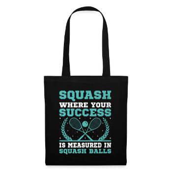 Squash Player Squash Tennis Player Raquetball Spor - Tote Bag - black - Front