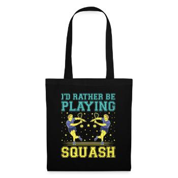 Squash Player Squash Tennis Player Raquetball Spor - Tote Bag - black - Front