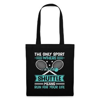 Squash Player Squash Tennis Player Raquetball Spor - Tote Bag - black - Front