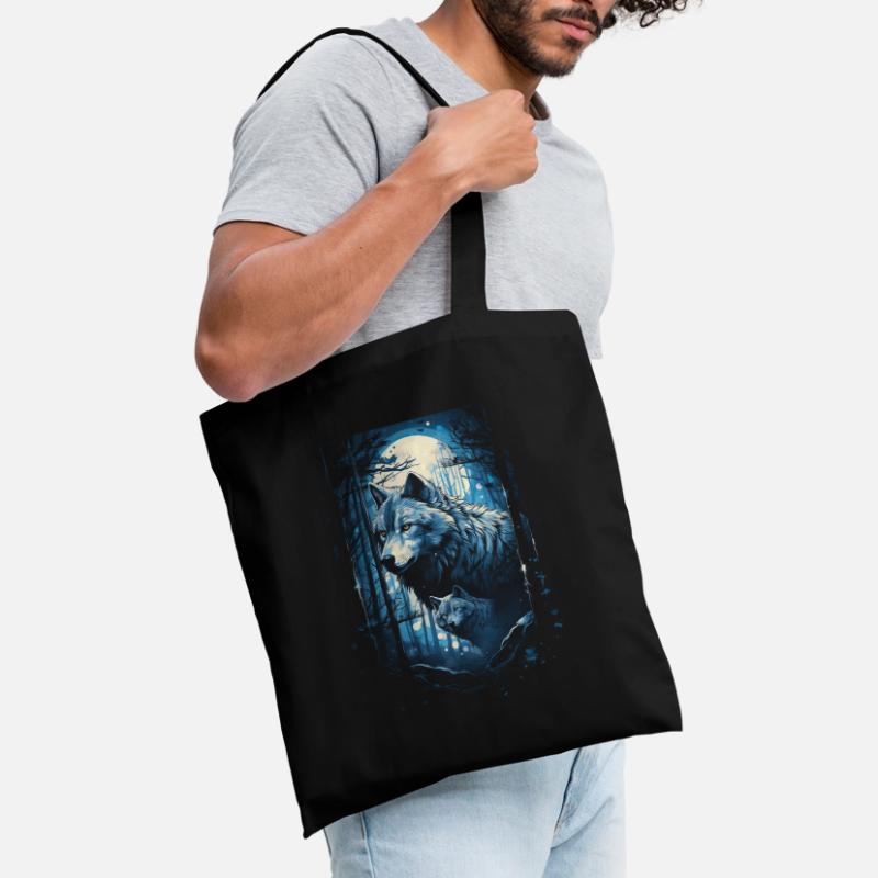 Fantasy Wolf Magic Pack Mysterious Tote Bag