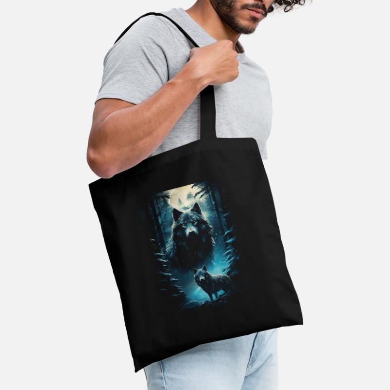 Fantasy Wolf Magic Pack Mysterious Tote Bag