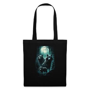 Fantasy Wolf Moon Wolf Pack Mythology - Tote Bag - black - Front