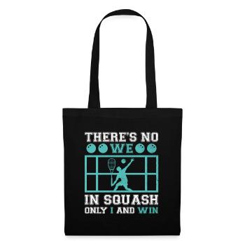 Squashspieler Squash-Tennisspieler Raquetball-Spor - Stoffbeutel - Schwarz - Vorne