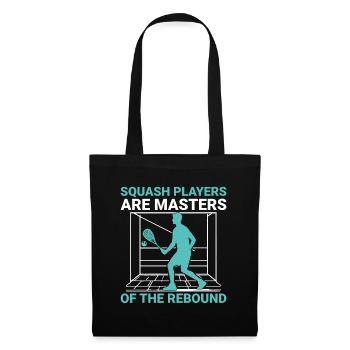 Squashspieler Squash-Tennisspieler Raquetball-Spor - Stoffbeutel - Schwarz - Vorne