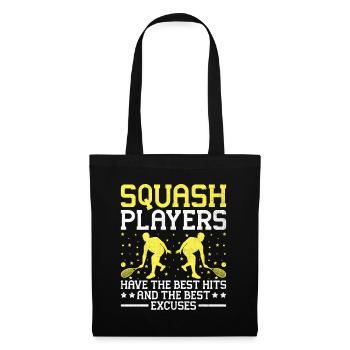 Squashspieler Squash-Tennisspieler Raquetball-Spor - Stoffbeutel - Schwarz - Vorne