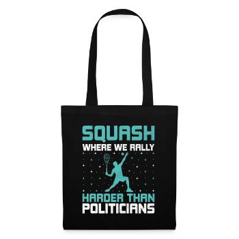 Squashspieler Squash-Tennisspieler Raquetball-Spor - Stoffbeutel - Schwarz - Vorne