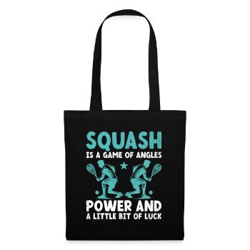 Squash Player Squash Tennis Player Raquetball Spor - Tote Bag - black - Front
