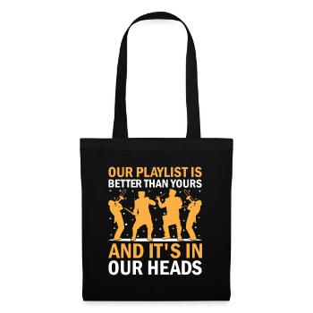 Marching Band Sayings Funny Marching Instruments - Tote Bag - black - Front