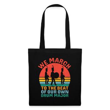 Marching Band Sayings Funny Marching Instruments - Tote Bag - black - Front