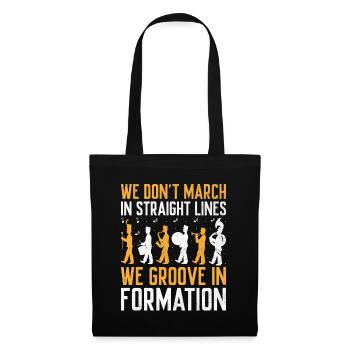 Marching Band Sayings Funny Marching Instruments - Tote Bag - black - Front