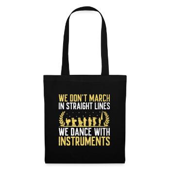 Marching Band Sayings Funny Marching Instruments - Tote Bag - black - Front