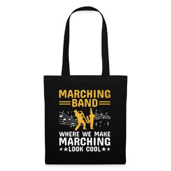 Marching Band Sayings Funny Marching Instruments - Tote Bag - black - Front
